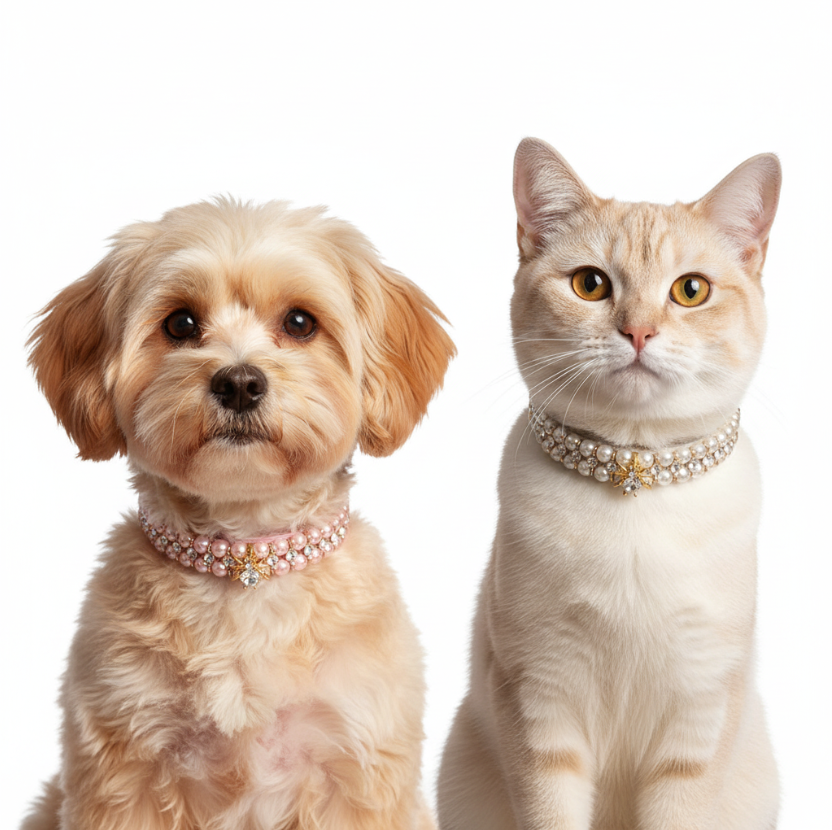Pearl & Crystal Pet Collar