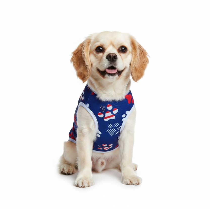 4th of July Breathable Mesh Pet Vest