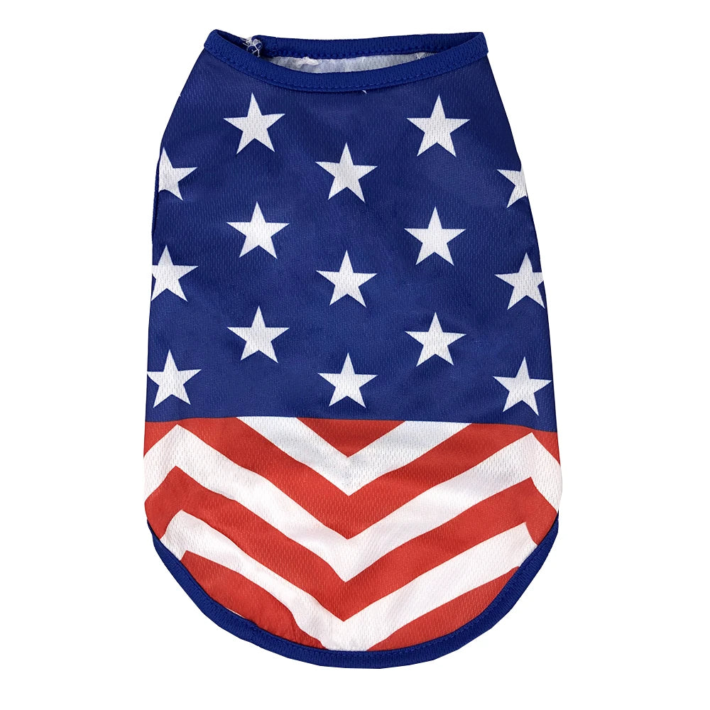 4th of July Summer Breathable Mesh Pet Vest