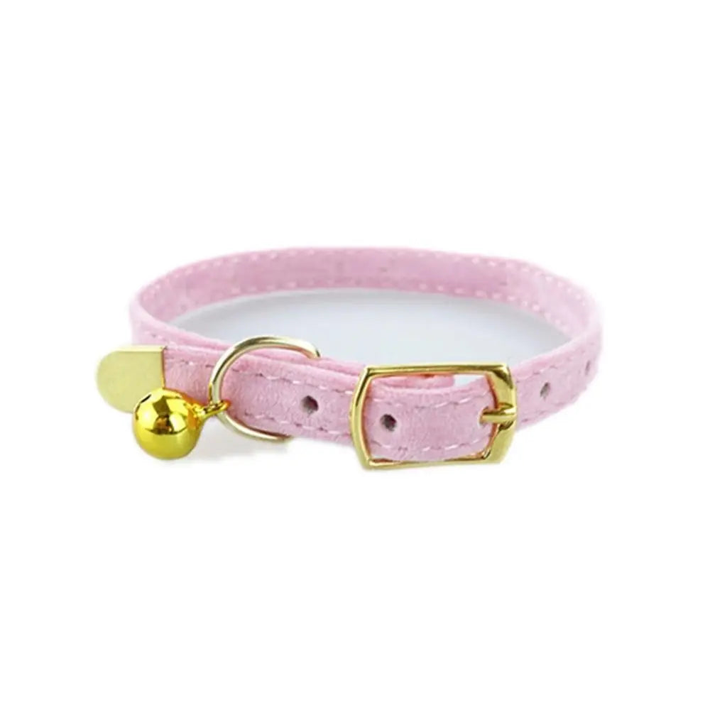 Flocked Pet Collar with Optional Bell