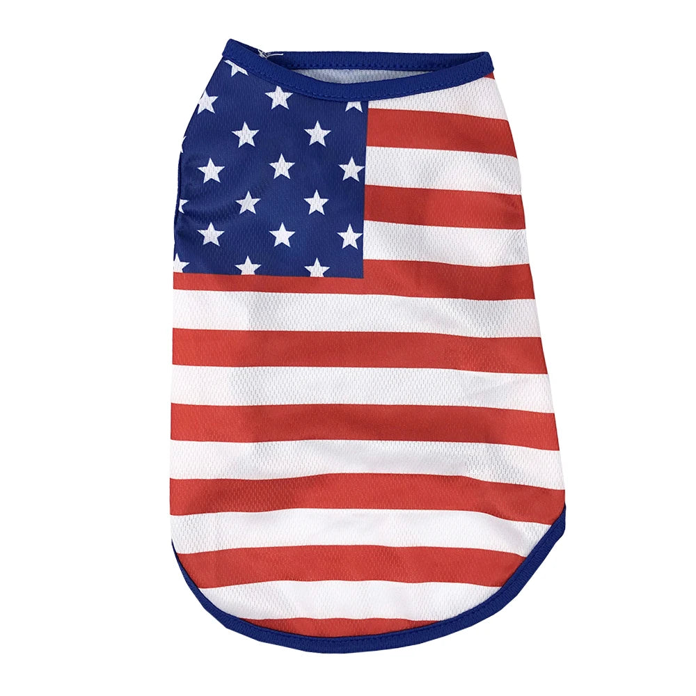 4th of July Summer Breathable Mesh Pet Vest