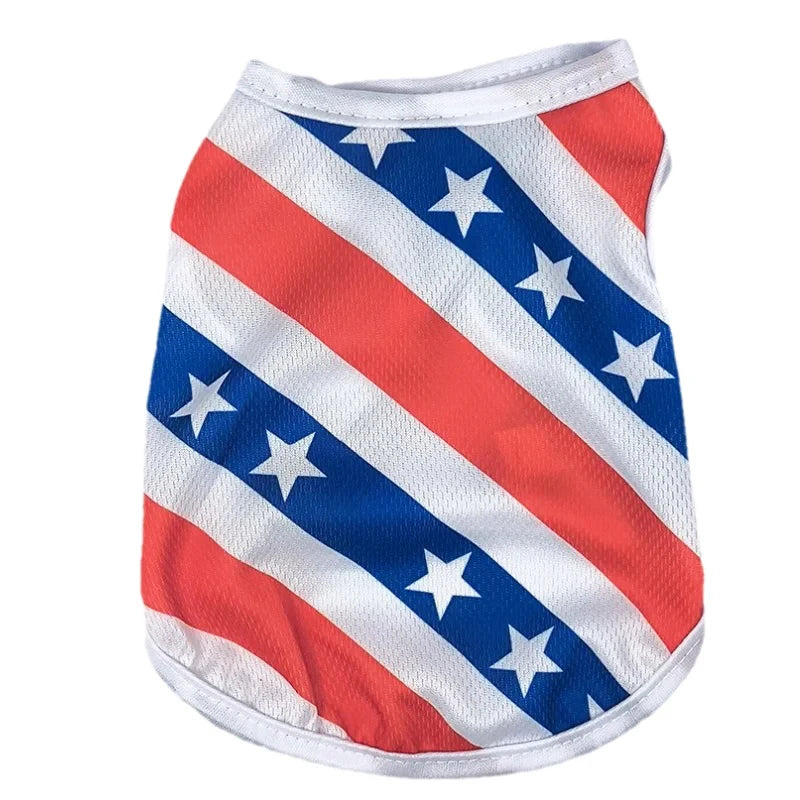 4th of July Breathable Mesh Pet Vest