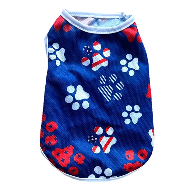4th of July Breathable Mesh Pet Vest