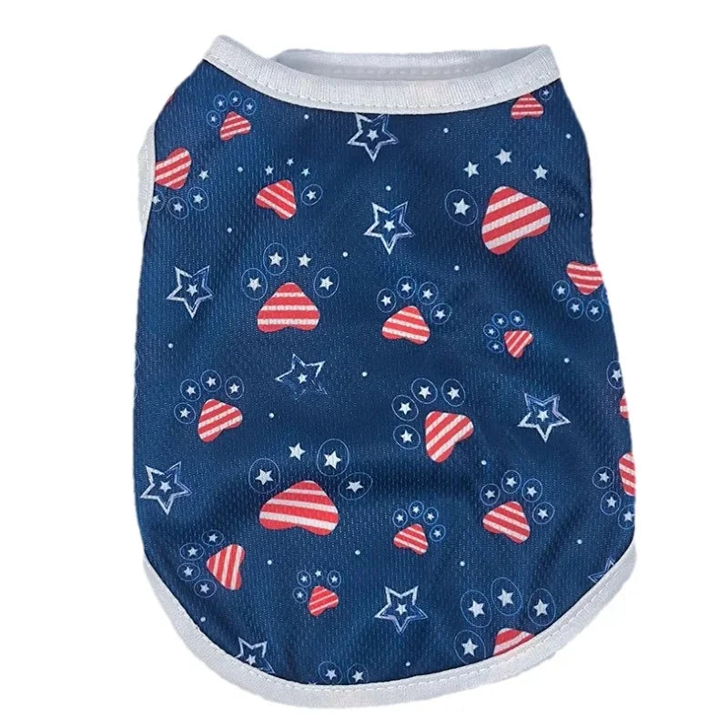 4th of July Breathable Mesh Pet Vest
