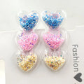 Glitter Heart Pet Hair Clips