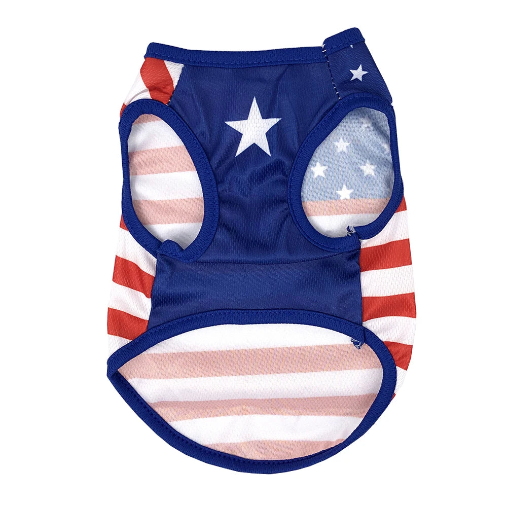 4th of July Summer Breathable Mesh Pet Vest