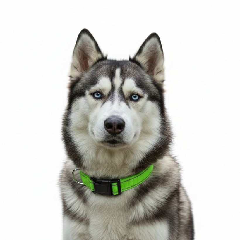 Reflective Adjustable Dog Nylon Collar for Large Breeds