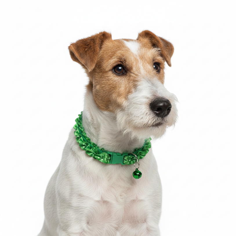 Ruffled Polka Dot Bell Collar