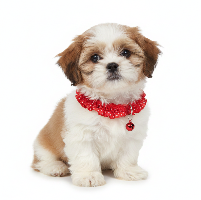 Ruffled Polka Dot Bell Collar