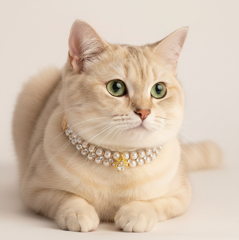 Pearl & Crystal Pet Collar