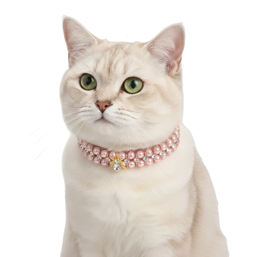 Pearl & Crystal Pet Collar