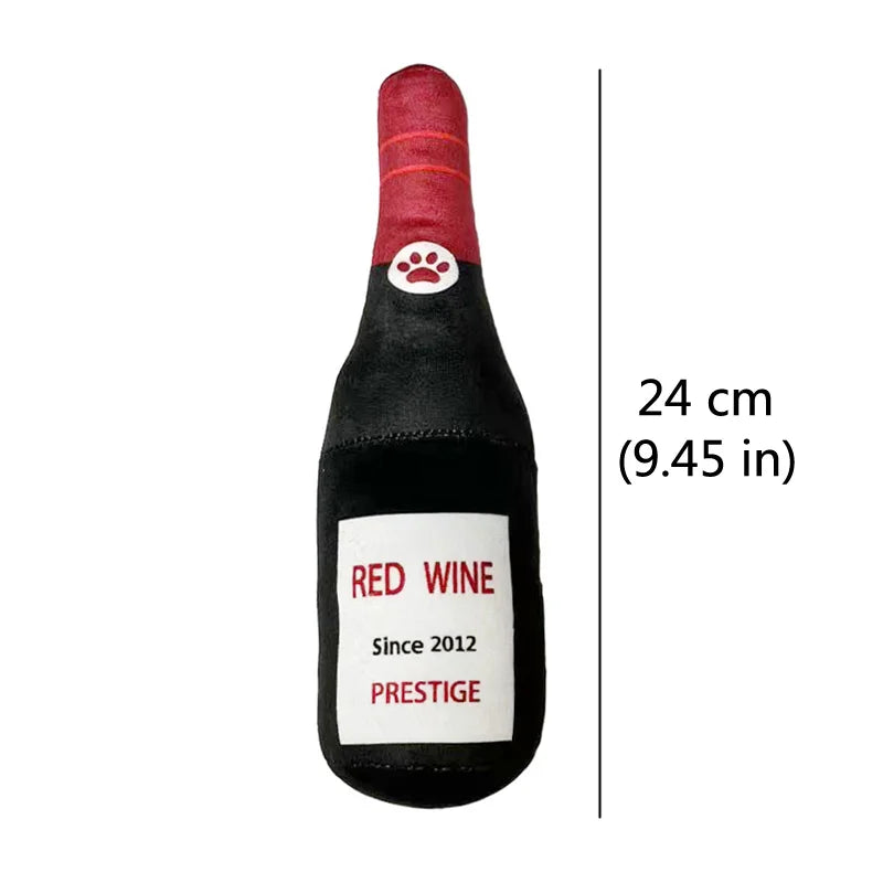 Funny Plush Alcohol Theme Dog Toys