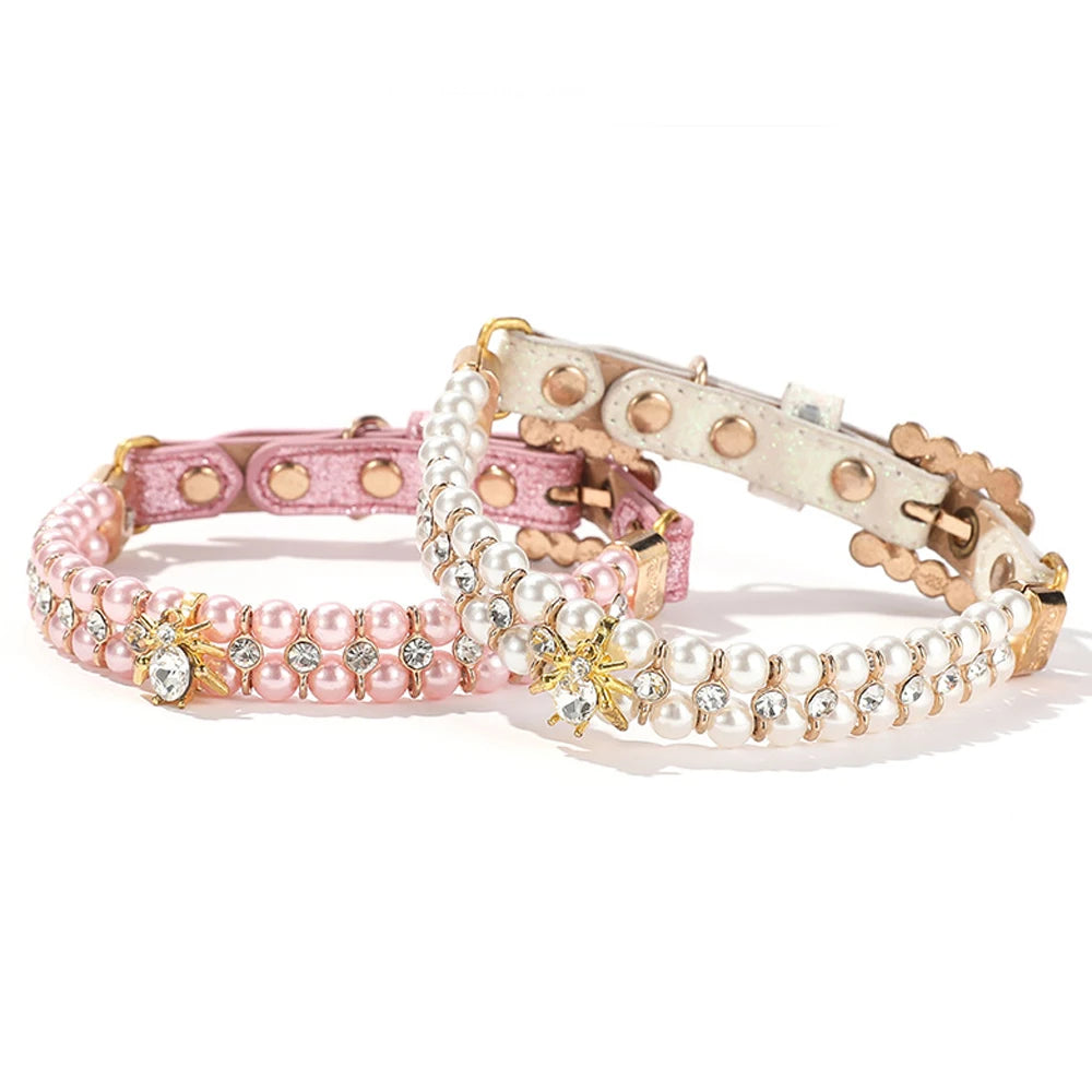 Pearl & Crystal Pet Collar