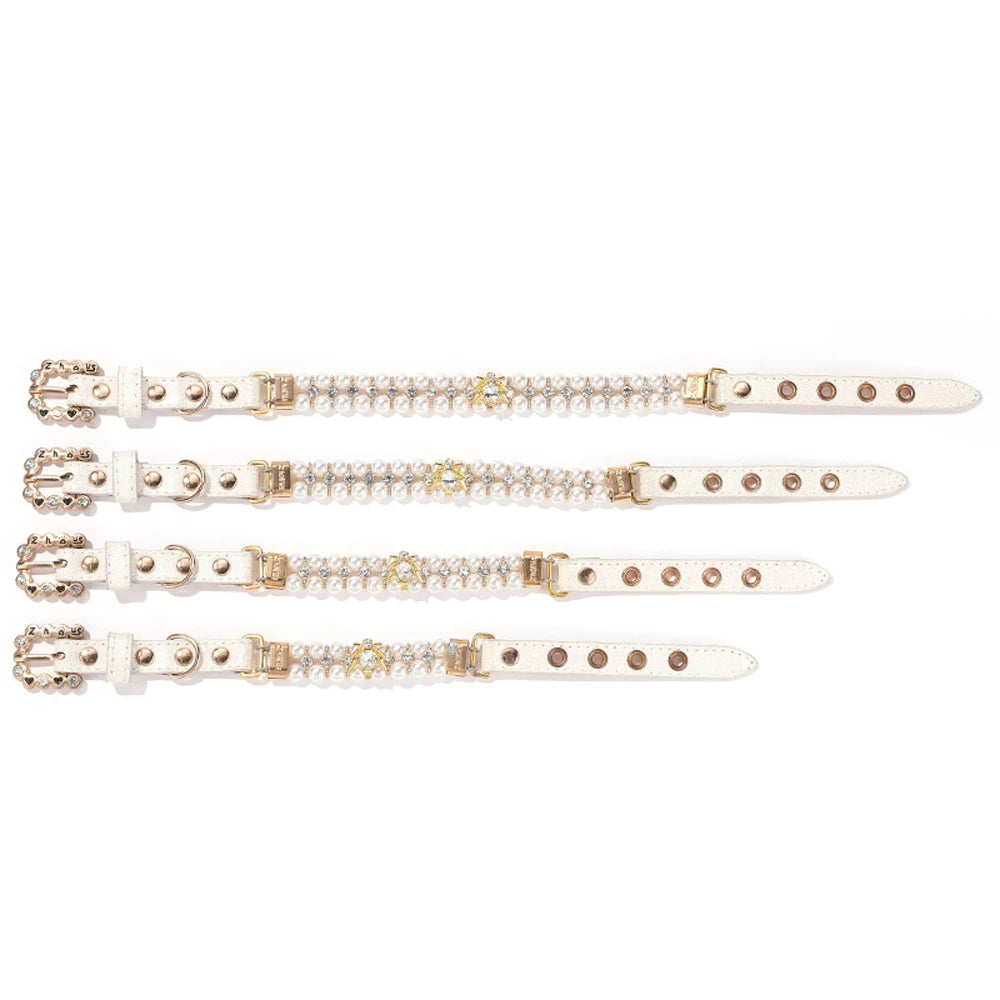 Pearl & Crystal Pet Collar