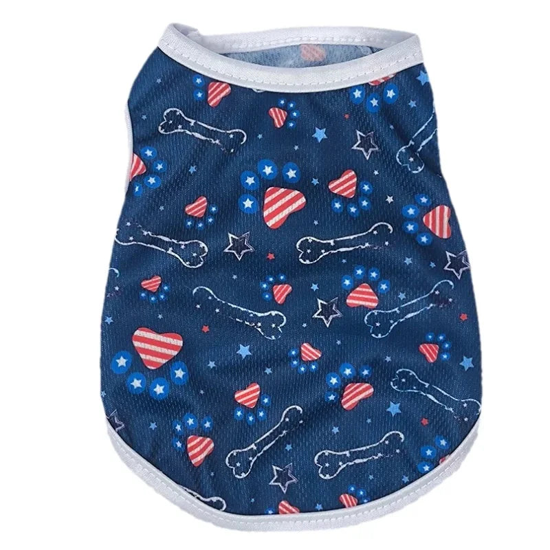4th of July Breathable Mesh Pet Vest