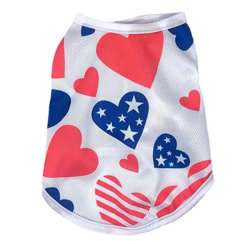 4th of July Breathable Mesh Pet Vest