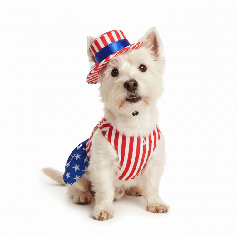 4th of July Funny Patriotic Pet Costume