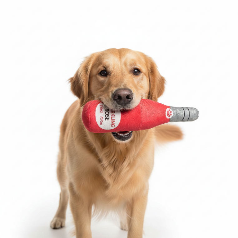 Funny Plush Alcohol Theme Dog Toys